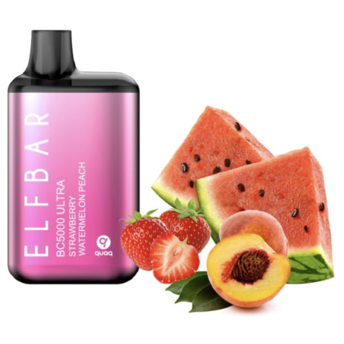 Elf Bar BC5000 Ultra Strawberry Watermelon Peach