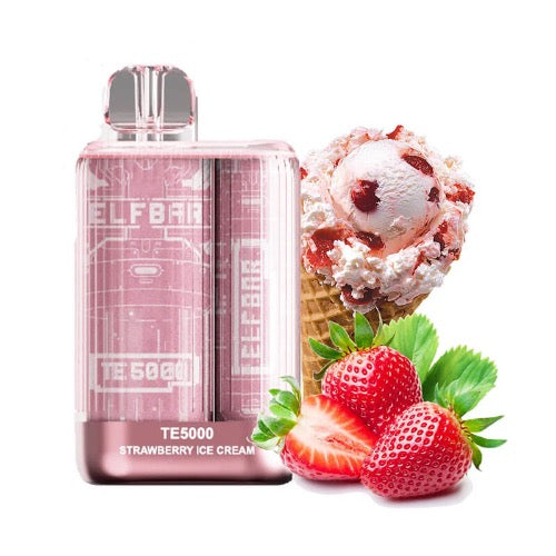 Elf Bar TE5000 Strawberry Ice Cream