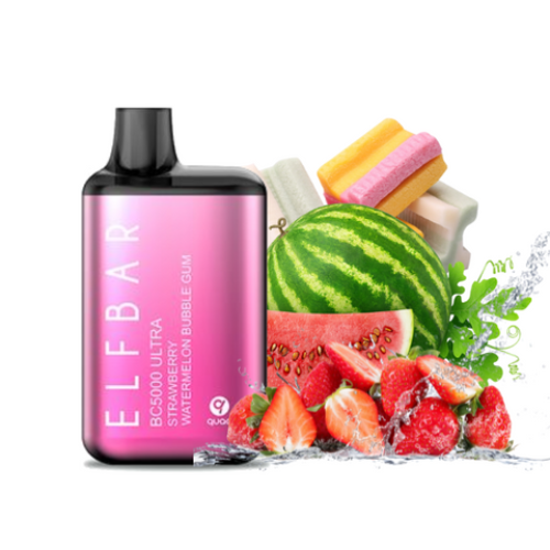 Elf Bar BC5000 Ultra Strawberry Watermelon Bubble Gum