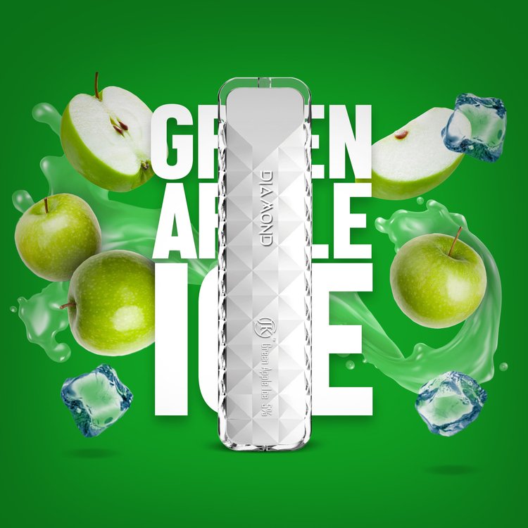Air Bar Diamond Green Apple Ice - Ock Online